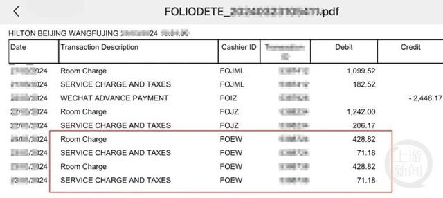 图说：相关费用清单。受访者供 