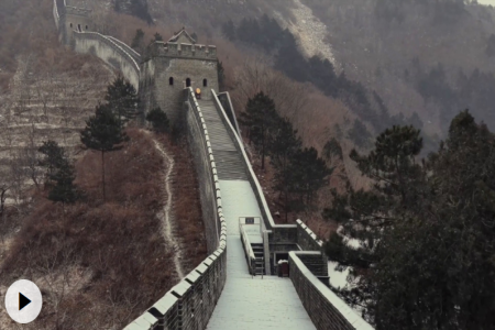 “当长城遇上初雪