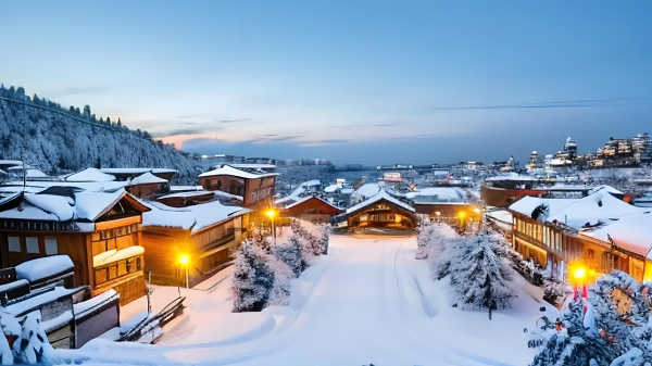 4【3】傍晚，有时是雪，有时是散墨